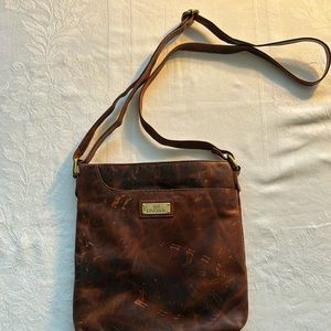 Levogue Factory Distressed Oiled Leather Crossbody Bag